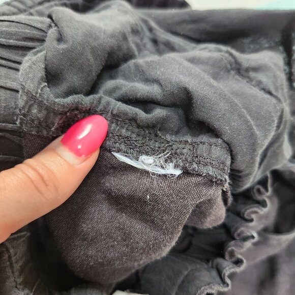 Modern Citizen Black Linen Pants Elastic Pull-On Waist Boho Lagenlook Women's S - Picture 6 of 6